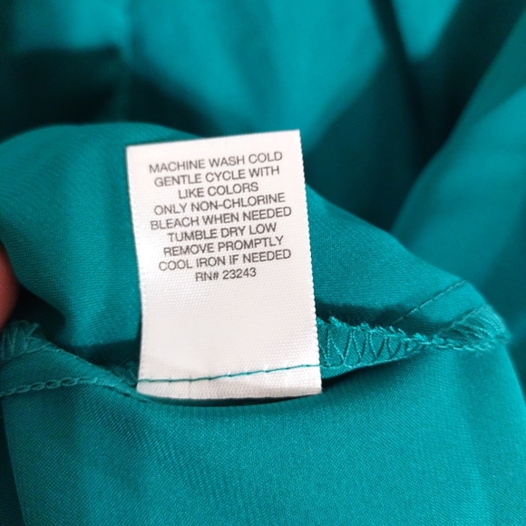 7th Avenue Design Studio Women's Top Green Sleeveless Blouse Size L - Picture 8 of 10